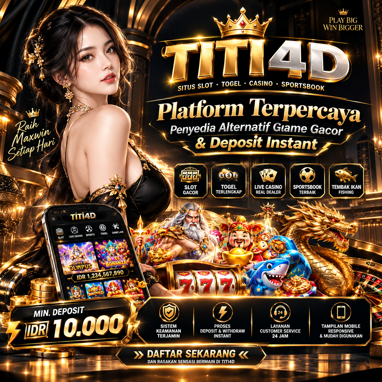 TITI4D: Platform Terpercaya Penyedia Alternatif Game Gacor & Deposit Instant